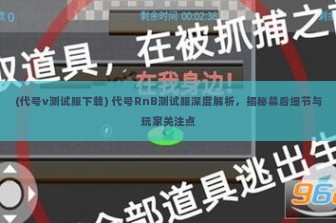 (代号v测试服下载) 代号RnB测试服深度解析，揭秘幕后细节与玩家关注点